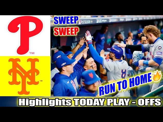 Phillies Vs. Mets GAME Highlights 10/08 MLB Season PLAY - OFFS 2024