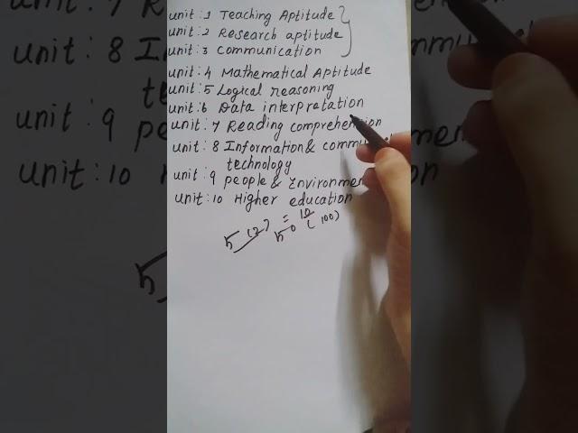 TNSET paper 1 syllabus how to study exaplained in tamil #ytshorts #youtubeshorts #viral