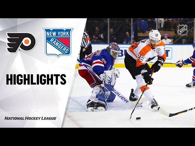 NHL Highlights | Flyers @ Rangers 3/1/20