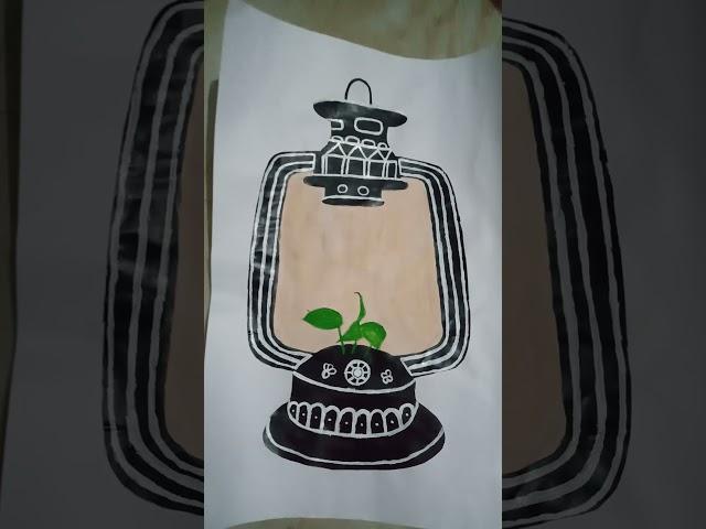 #water painting of lamp