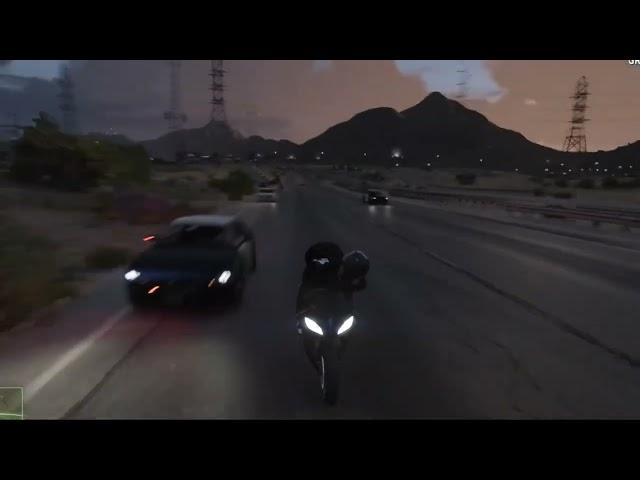 Hot Motorcycle pursuit