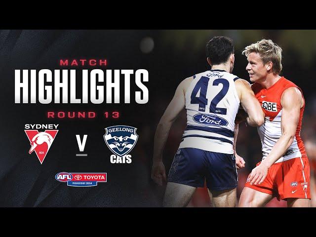 Sydney Swans v Geelong Highlights | Round 13, 2024 | AFL