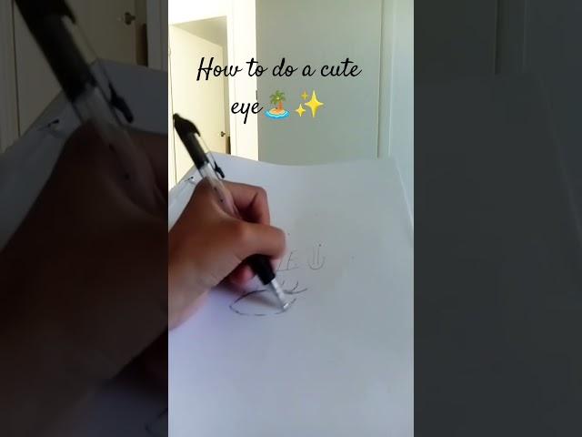#How to do a cute eye️