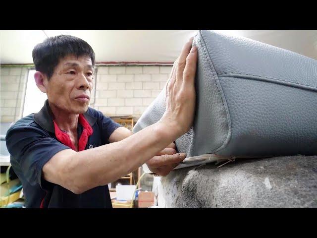 How to make a high-quality sofa with natural Italian leather - Korean Sofa Factory