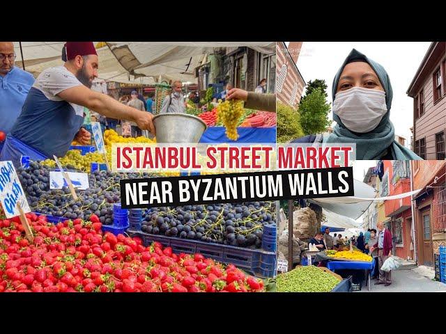 Istanbul Street Market Near Byzantium Walls - Shop With Me