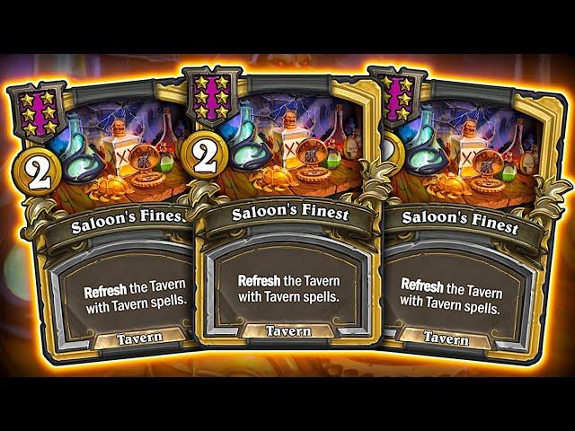 34 Tavern Spells in ONE Turn?! | Hearthstone Battlegrounds