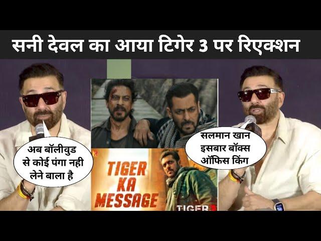 Sunny Deol Reaction On Tiger 3 | Tiger Ka Message | Salman Khan | Shah Rukh Khan | Hrithik Roshan