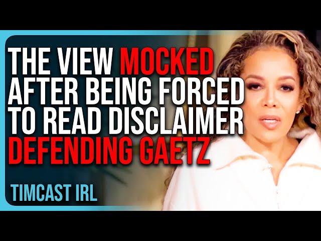 The View MOCKED After Being FORCED To Read Legal Disclaimer Defending Matt Gaetz