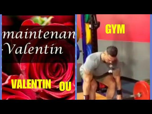 La saint Valentin ou aller à la gym pour s'entraîner