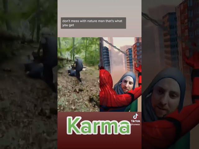 #revenge from #karma #tree in the #woods #forest #funny #fail