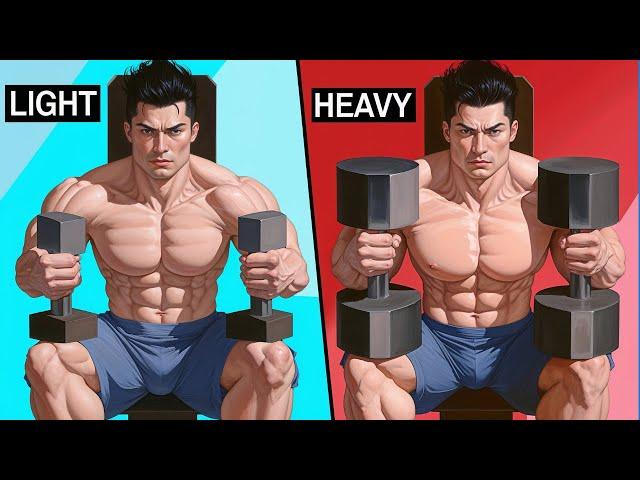 Light Weights vs Heavy Weights: Which Builds More Muscle?