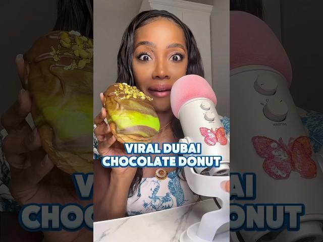  Viral Dubai Chocolate Donut  #asmr #foodie #dubai #chocolate #mukbang