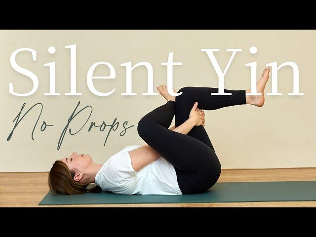 1-Hour Silent Yin Yoga Practice | Deep Full-Body Stretch with Minimal Cues | No Props Needed