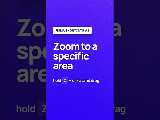 How to zoom to a specific area in Figma #shorts #figmatutorial #figmatips