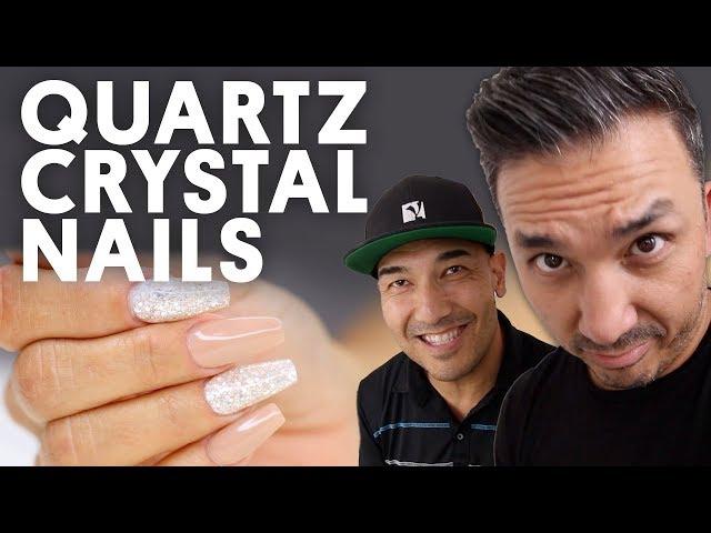 QUARTZ CRYSTAL NAILS (ACRYLIC NAILS) - VLOG 154