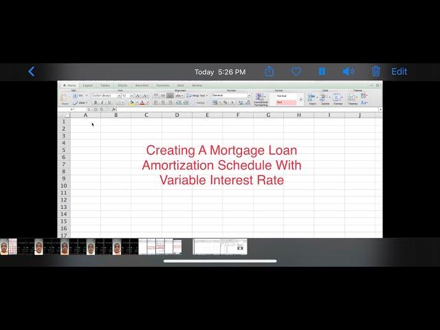 MORTGAGE LOAN AMORTIZATION WITH VARIABLE INTEREST RATE: HOW TO MAKE ONE?