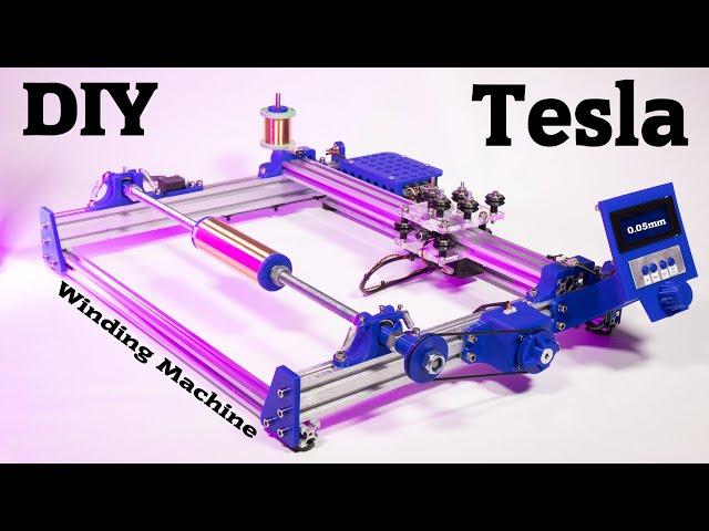 Best Tesla-Coil Winding Machine 2022 - 0.05mm Wire!?