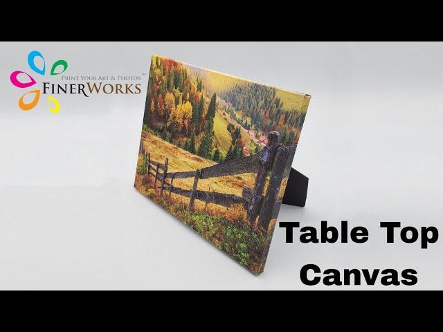 Table Top Canvas Prints with Easle Back