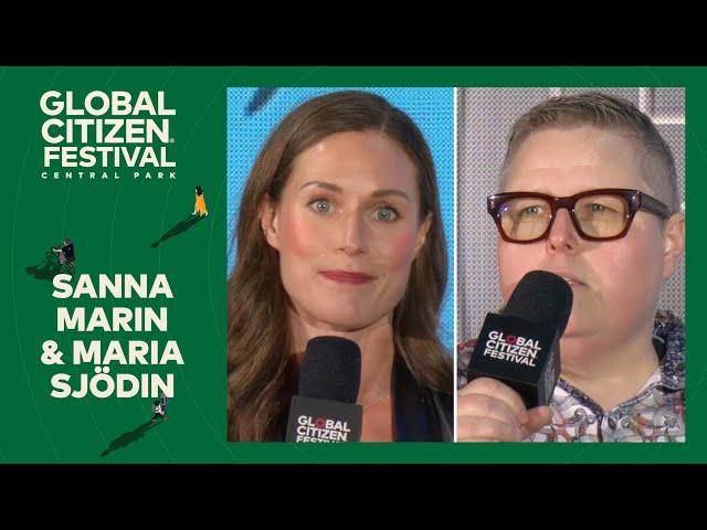 Sanna Marin and Maria Sjödin champion LGBTQ+ rights | Global Citizen Festival NYC 2024