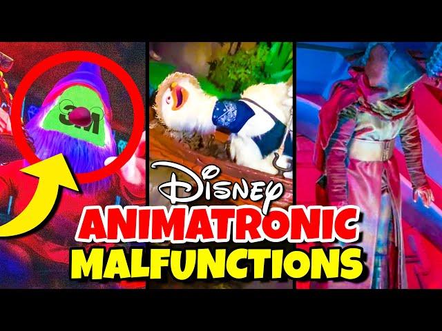 Top 10 Disney Fails & Animatronic Malfunctions Pt 12