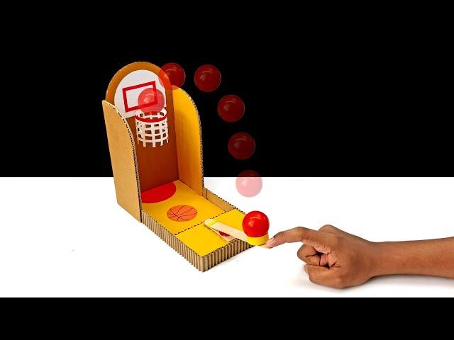 How To Make Simple Basketball Desktop Game From Cardboard