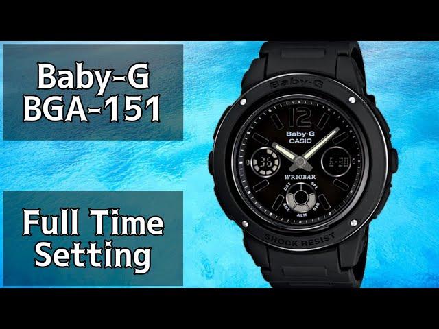 How To Setting Time a Casio Baby-G BGA-151 Watch | SolimBD