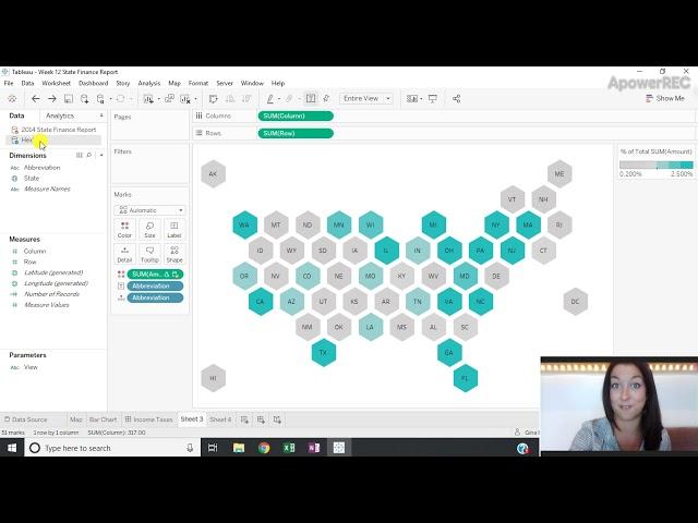 Tableau Tutorial Tuesday (Week 14): How-to create a hex map