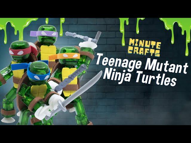 Minute Crafts ️: Teenage Mutant Ninja Turtles Stikbots 