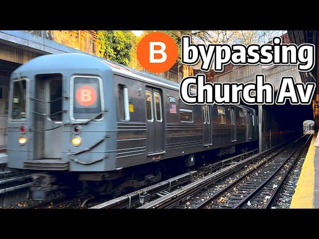 ⁴ᴷ⁶⁰ B Express Service Bypassing Church Avenue