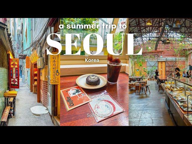 Summer trip to Seoul | Visiting aesthetic cafes, museums, rainy days, Personal Colour | KOREA VLOG