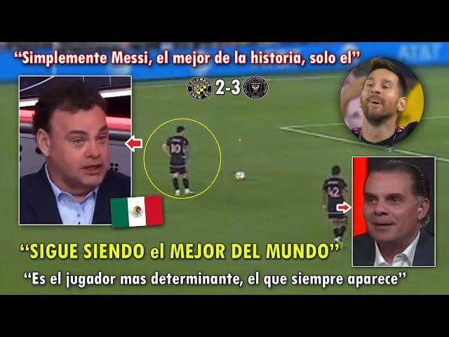 IMPRESIONADOS! PERIODISTAS MEXICANOS se RINDEN ante DOBLETE de LIONEL MESSI HOY con INTER MIAMI