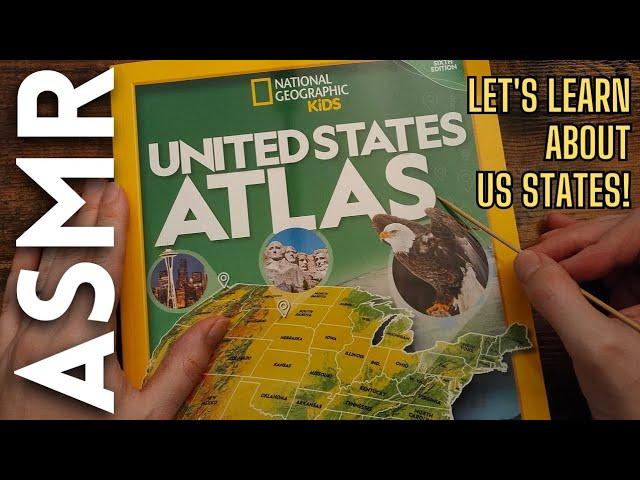 Let's Learn about US States!  [ASMR Maps]