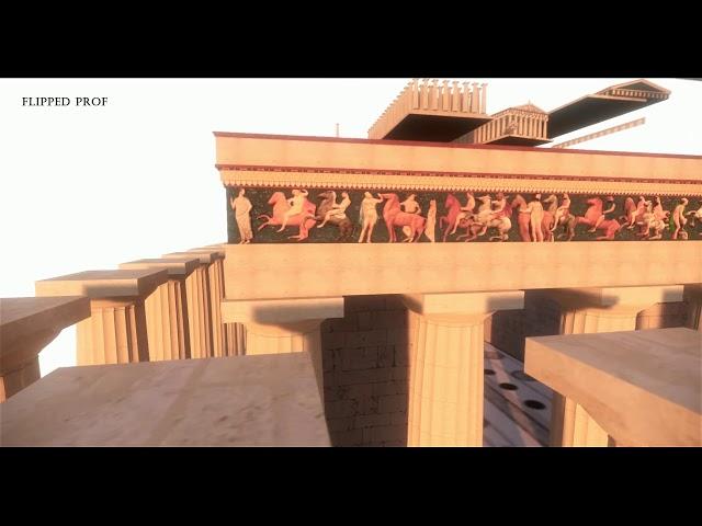 The Parthenon 3d 2.0 by flipped prof work in progress  The west frieze