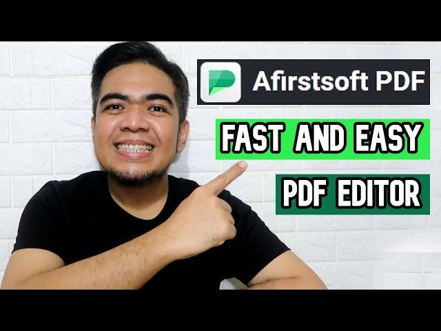 Afirstsoft PDF Editor | You should definitely check this out!