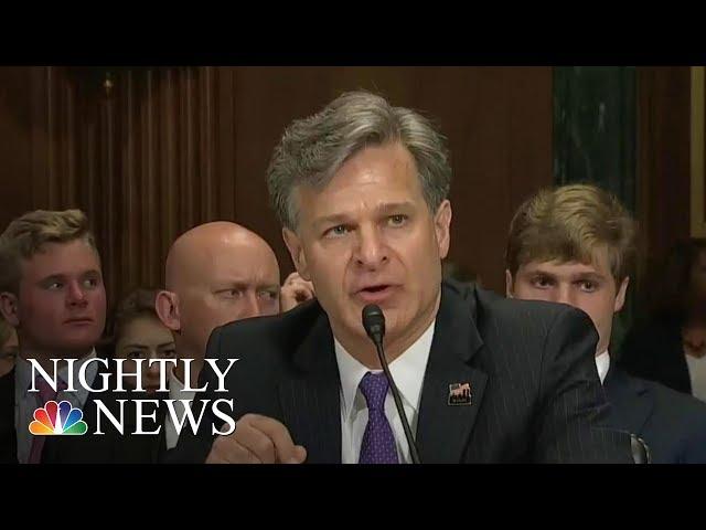 FBI Director Nominee Chris Wray Pledges ‘Independent’ FBI During Senate Hearing | NBC Nightly News