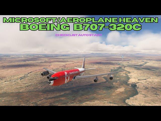 Microsoft Flight Simulator BOEING B707-320C  Checklist Auto Start Up