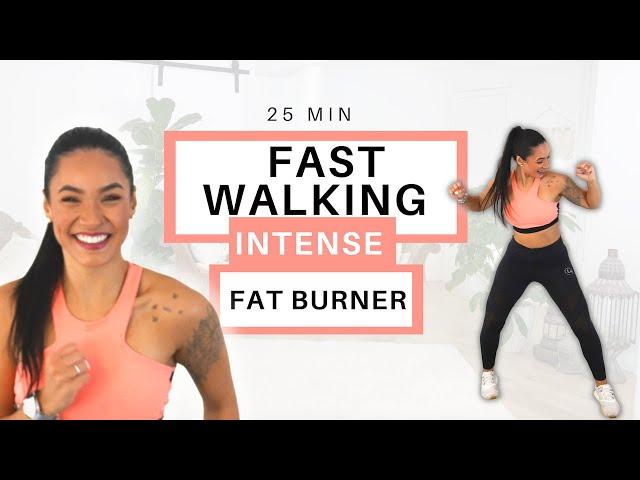 25 MIN DANCE/ FAST WALKING WORKOUT | Intense Fat Burning Workout 