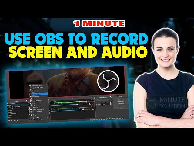 How to use obs to record screen and audio 2024 (Quick & Easy)