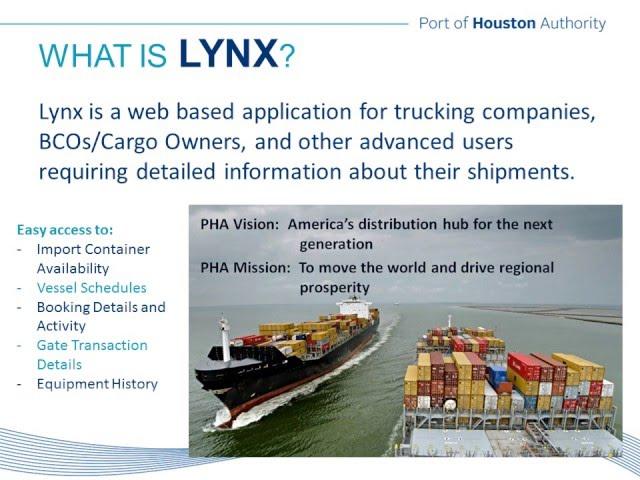 Port Houston: Lynx Tutorial