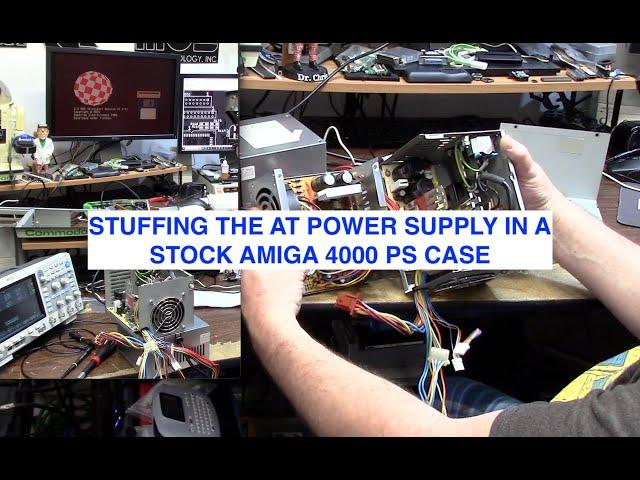 Stuffing the AT power supply into a stock Amiga 4000 PS case