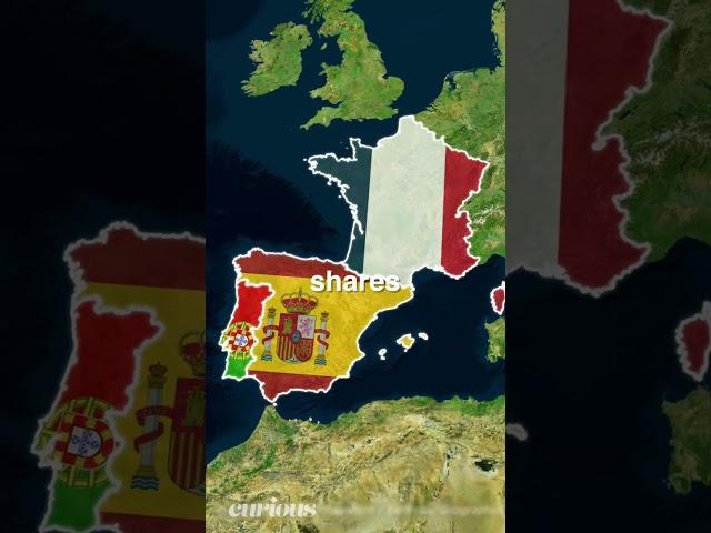 Spain borders AFRICA by land?! #shorts #geography #geopolitics #mapping #spain