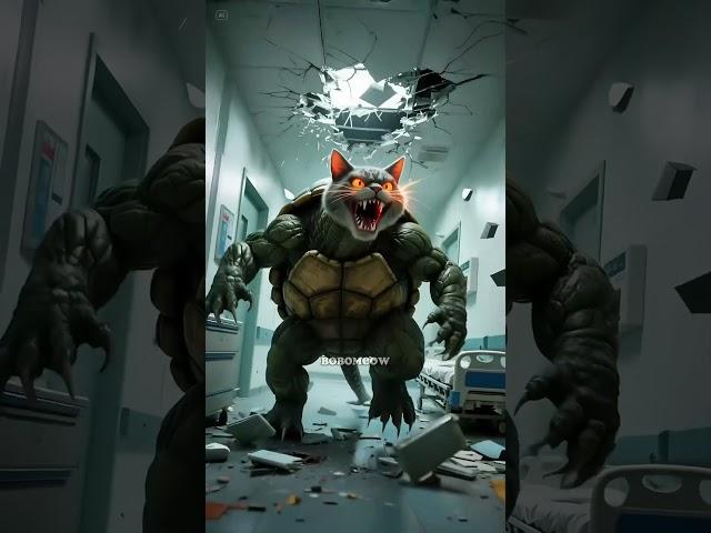 The Kitten Becomes a Monster Turtle? #animation #supercattales #catfunny #cat #supercattalespaws