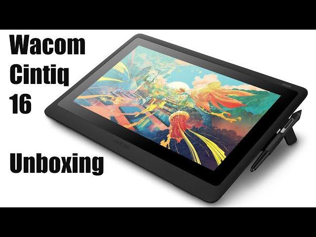 Unboxing BRAND NEW Wacom Cintiq 16 (2019) - Setup & First Impressions plus Drawing Demo