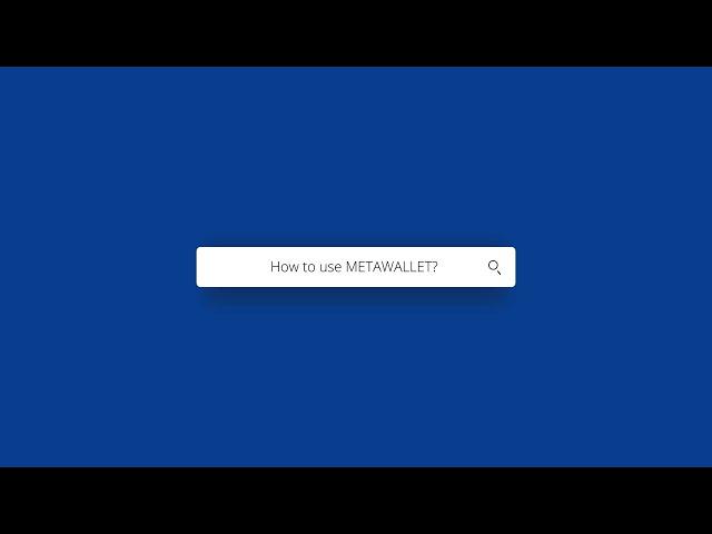 METACOIN Project - METAWALLET Ver.2 (English)