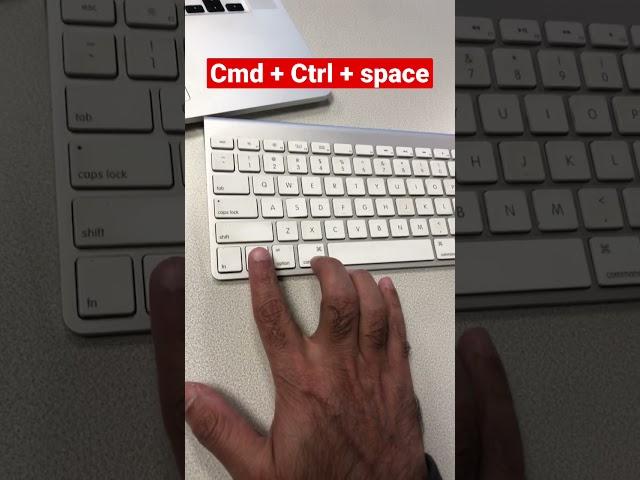 Fastest way to use emoji’s on MacBook ️