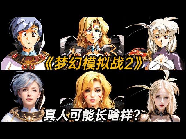 【Langrisser2 real person Made by AI】梦幻模拟战2的角色现实生活中会长什么样？AI生成真人图      《漆原智志》原画生成寫實化