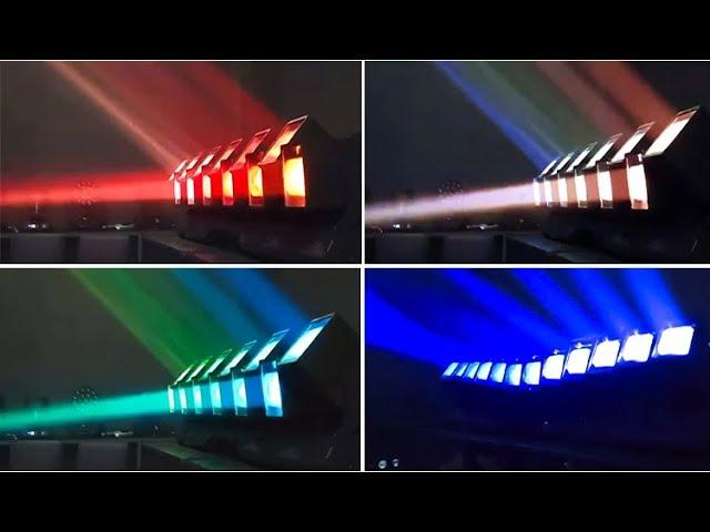 Fondlites 12pcs 60W Swinging Rotating Beam Stage Effect Lighting LED Curve Bar Light