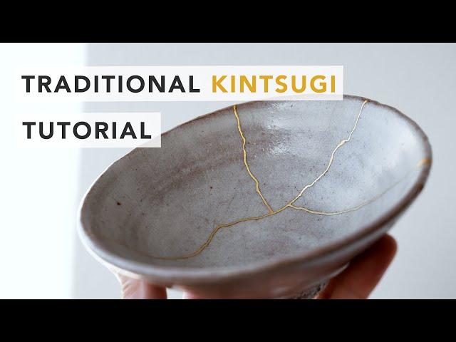 [Basic Kit] Traditional Kintsugi Tutorial - Food safe method - Broken ceramics