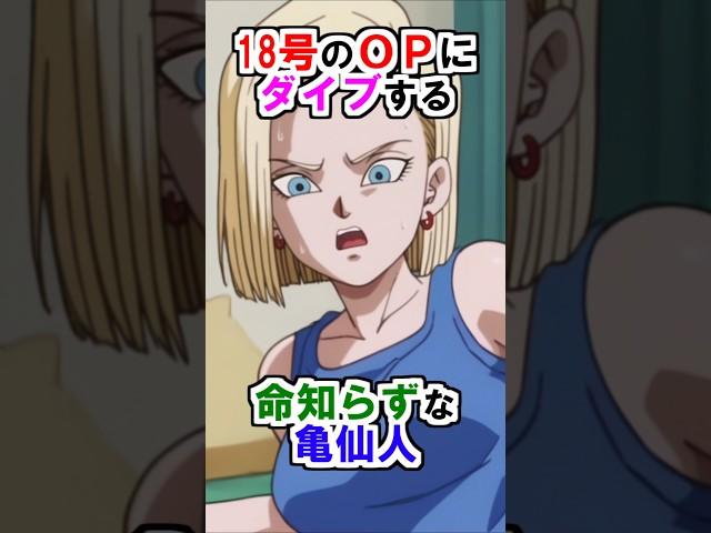 【ドラゴンボール】18号のOPにダイブする命知らずな亀仙人 #ドラゴンボール #雑学 #shorts