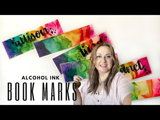 How To Make An Alcohol Ink Rainbow Bookmark DIY